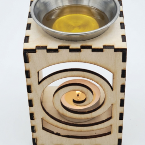 Spiral Meditation Wooden Aromatherapy Burner
